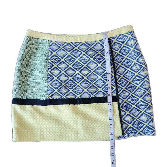 MSGN Women's mini woven patchwork skirt multicolor size 42 - Picture 10 of 10
